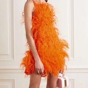 Cult Gaia Shannon Feather Minidress